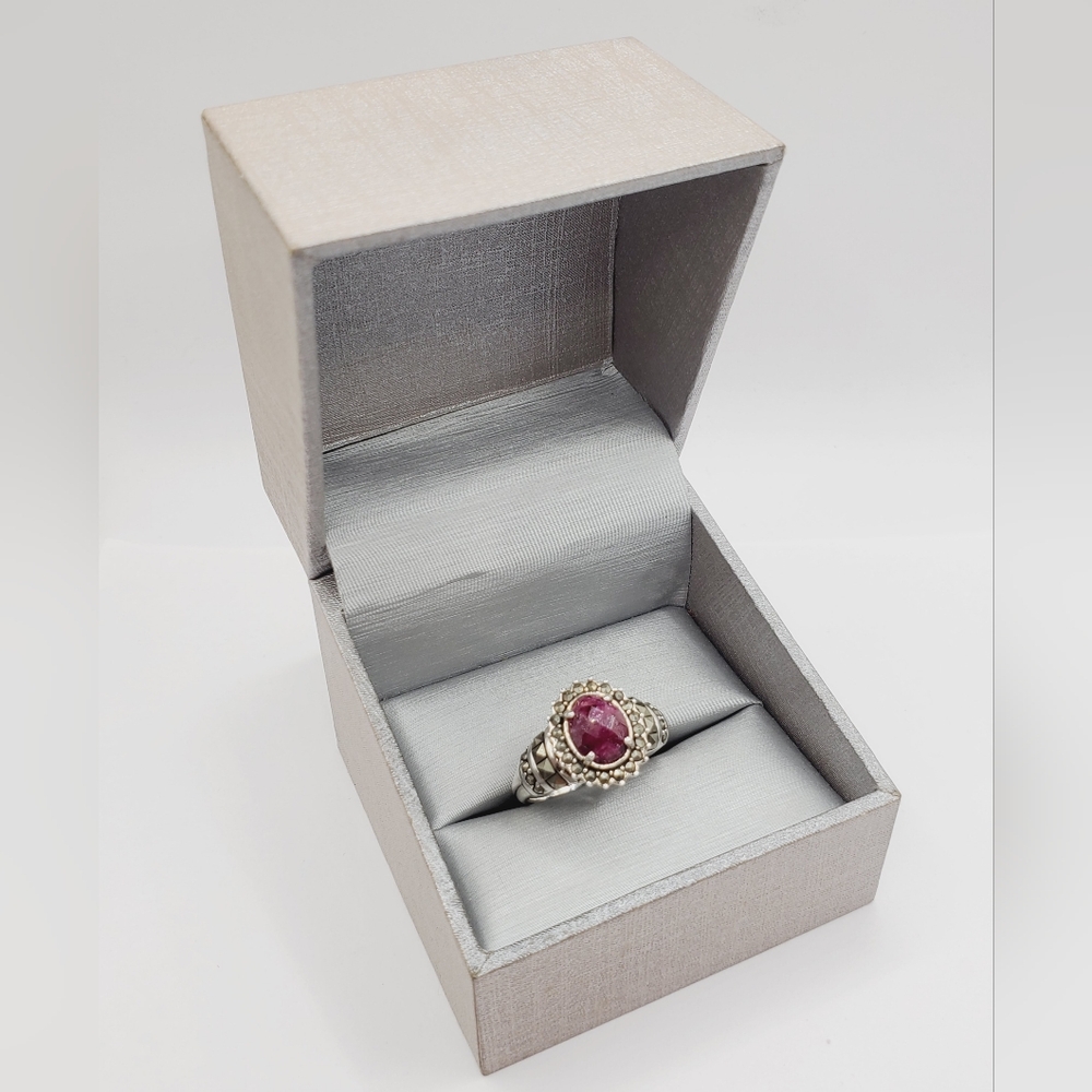 Silver Ruby Ring - Picture 8 of 8